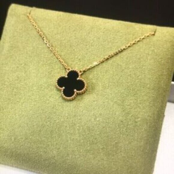 Van Cleef & Arpels 18K gold onyx necklace - Picture 8 of 8